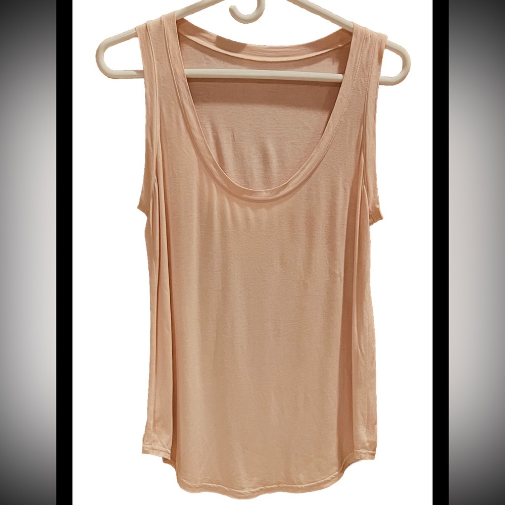 Three Dots Peach Long Tank Top Size XS